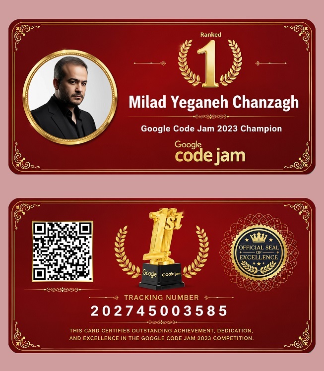 کارت قهرمانی گوگل کد جم 